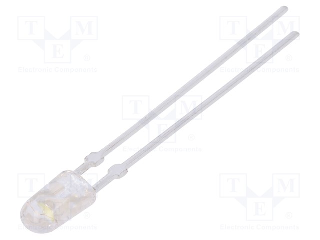 LED - KYLMÄVALKOINEN - OVAALI-3,9X3,2MM - 110/40° - ETUOSA: KUPERA - Soikeat LEDit - LL-434WC2Q-W2-3P-T - 1