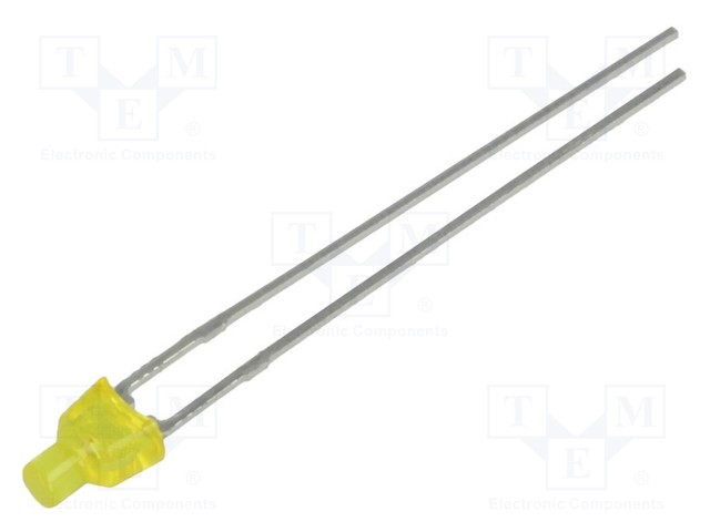 LED - KELTAINEN - SUORAKULMA- 4X2,8MM - 1,8÷5MCD - 70° - 20MA - Suorakulmaiset LEDit - L-1034YDT - 1