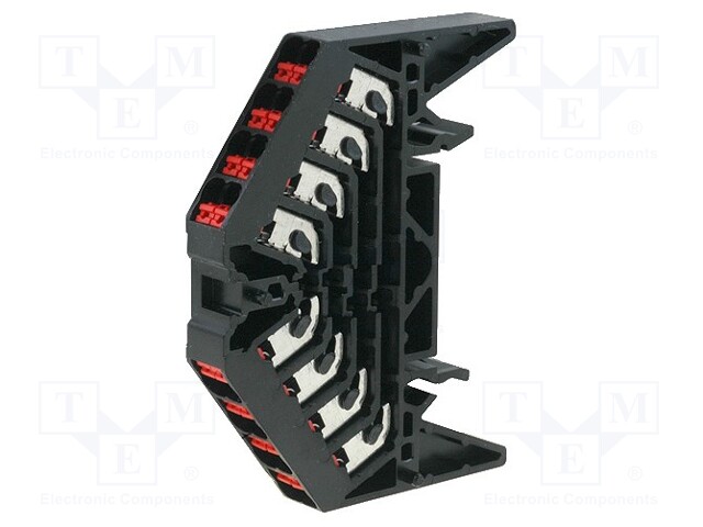 LIITIN: KISKO-10A - JOUSIPURISTIN - MUSTA - POLYKARBONAATTI - 1,5MM2 - Kiskoliittimet - PRV4SW35X15RT - 1