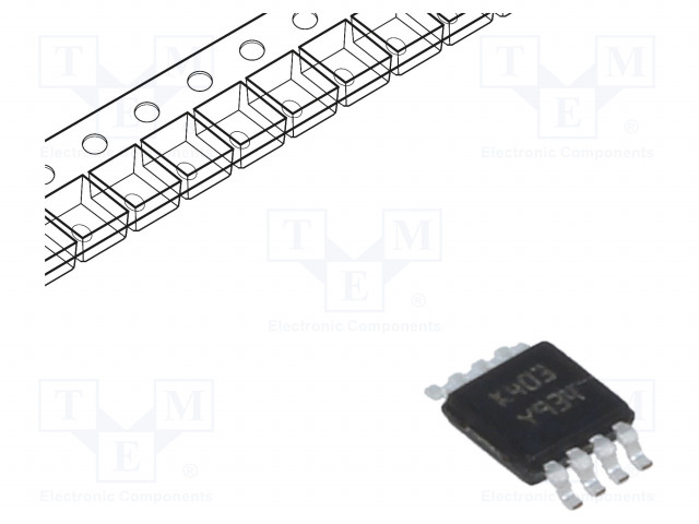 OPERAATIOVAHVISTIN - 1,1MHZ - CH: 2 - 3÷30VDC - MINISO8 - 9MV - Operaatiovahvistimet - SMD - LM2904ST - 1