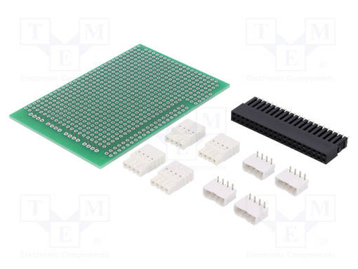 PIIRILEVY - GPIO LIITÄNNÄLLÄ - Koteloiden lisätarvikkeet - RPI-BC-INT-PCB-SET - 1