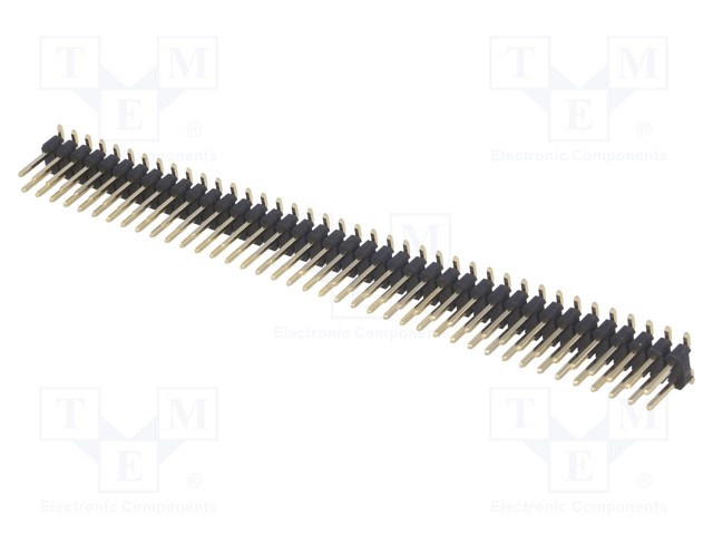 LIITIN: PIN - PIN-LIITIN - UROS - PIN: 80 - SMT - PYSTYSUORA - 2,54MM - 2X40 - Piikkirimaliittimet - PH2-80-UA-SMT - 1
