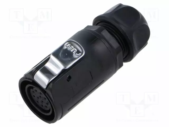 LIITIN: PYÖREÄT - PISTOKE - KOKO 20 - 02 - NAARAS - PIN: 12 - 250V - 5A - IP67 - Erikoisliittimet - 2640-12-T12-CB-T - 1