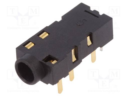 LIITIN: OPTISET (TOSLINK) + JACK 3,5MM - THT - 90° KULMA - Optiset liittimet - FCR684204T - 1