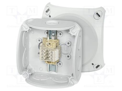 KYTKENTÄRASIA - IP66 - PURISTIMILLA - HARMA - ENYCASE® - Kytkentärasiat - HENSEL-RK-0203-T - 1