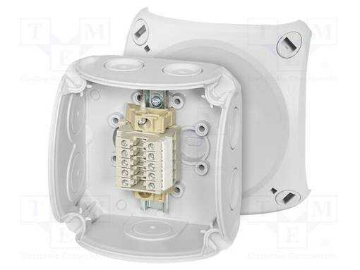 KYTKENTÄRASIA - IP66 - PURISTIMILLA - HARMA - ENYCASE® - Kytkentärasiat - HENSEL-RK-0205-T - 1