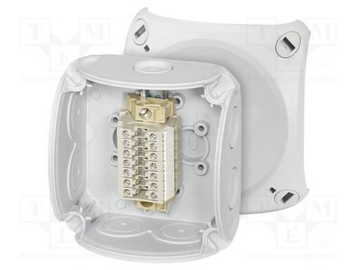 KYTKENTÄRASIA - IP66 - PURISTIMILLA - HARMA - ENYCASE® - Kytkentärasiat - HENSEL-RK-0207-T - 1