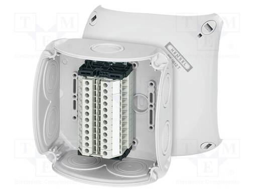 KYTKENTÄRASIA - IP66 - PURISTIMILLA - HARMA - ENYCASE® - Kytkentärasiat - HENSEL-RK-0612-T - 1