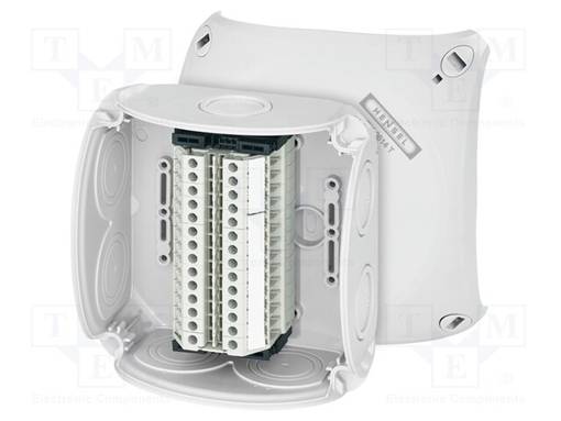 KYTKENTÄRASIA - IP66 - PURISTIMILLA - HARMA - ENYCASE® - Kytkentärasiat - HENSEL-RK-0614-T - 1