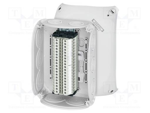 KYTKENTÄRASIA - IP66 - PURISTIMILLA - HARMA - ENYCASE® - Kytkentärasiat - HENSEL-RK-1019-T - 1