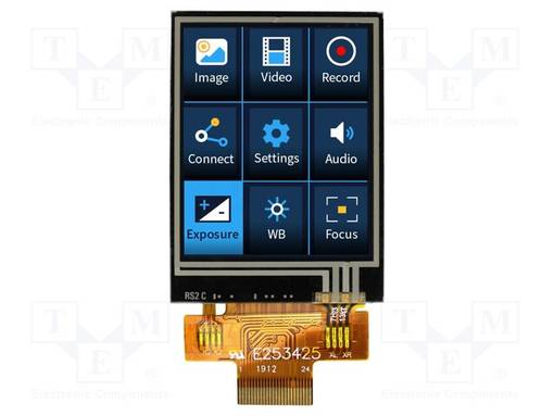 TFT NÄYTTÖ - 1,8" - 128X160 - VALAISTUS: LED - KOOT: 34,7X47,75X3,6MM - TFT-näytöt - NHD-1.8128160EF-ST - 1