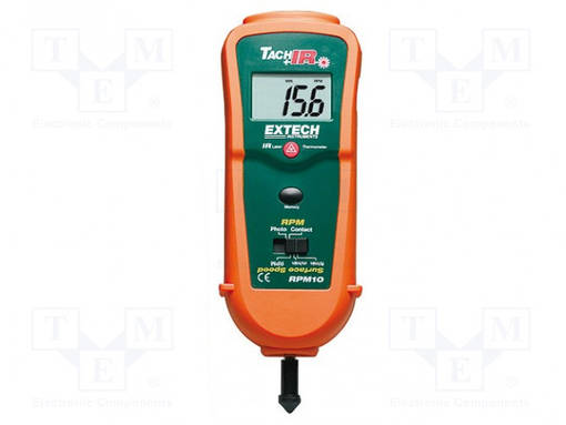 TAKOMETRI - LCD - 5 NUMEROA (9999) - 16MM - LÄMP.(IR): -20÷315°C - 300G - Kierroslukumittarit - RPM10-NIST - 1