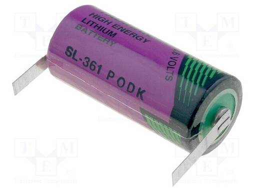 PARISTO: LITIUM- (LTC) - 2/3AA - 3,6V - 1600MAH - Ø14,7X33,5MM - Alkaliparistot - SL-361T - 1