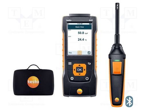 YMPÄRISTÖOLOSUHDE--40÷150°C,-20÷70°C - 0÷100%RH - 0,1°C - Kosteusmittarit - TESTO440-KIT - 1