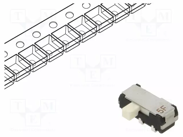 LIUKUKYTKIN - AS: 2 - DPDT - 0,2A/12VDC - ON-ON - SMT - 8,5X3,5X3,5MM - Mikrokytkimet - CL-SB-22A-11T - 1