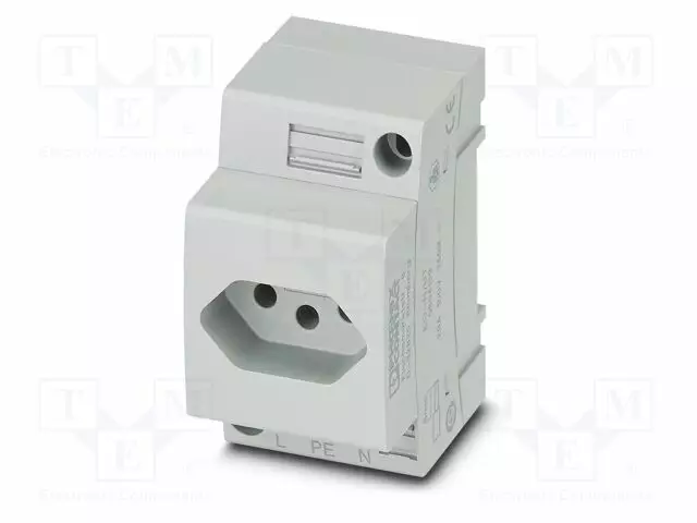 KOJELIITIN RUNKO NAARAS - 20A - PIN: 3 - DIN-KISKOLLE - Kiskoliittimet - EO-NUT - 1