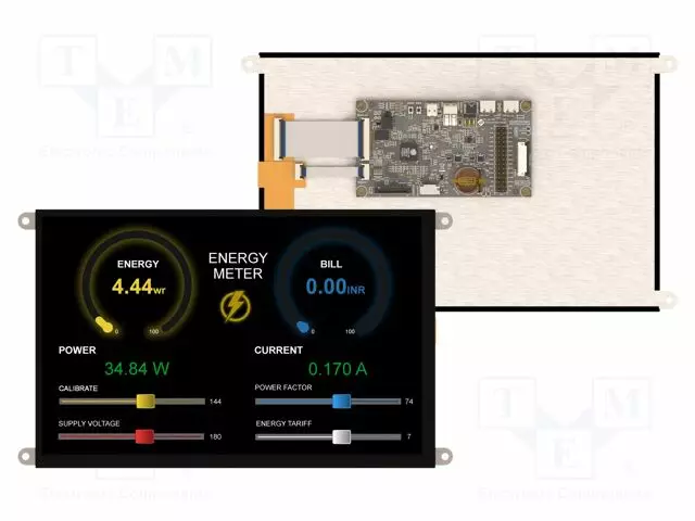 TFT NÄYTTÖ - 10,1" - 1280X800 - 32MBFLASH,32MBPSRAM - 900CD/M2 - 4÷6V - Älykkäät näytöt - ESP32-P4-101CT - 1