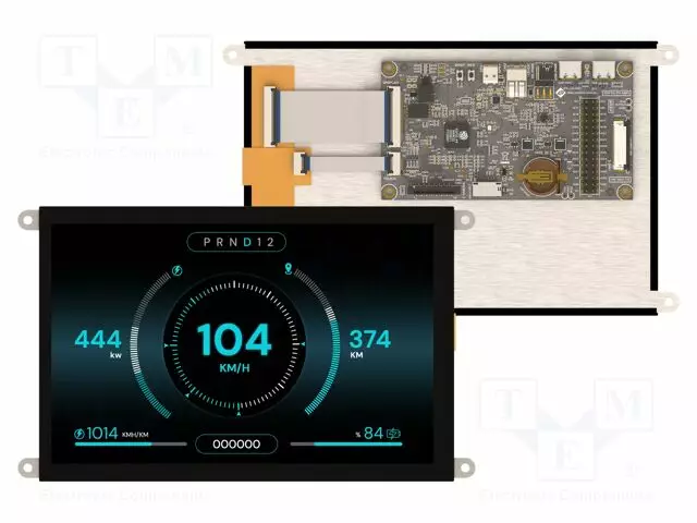 TFT NÄYTTÖ - 7" - 1280X800 - 32MBFLASH,32MBPSRAM - 1000CD/M2 - 4÷6V - Älykkäät näytöt - ESP32-P4-70CT - 1