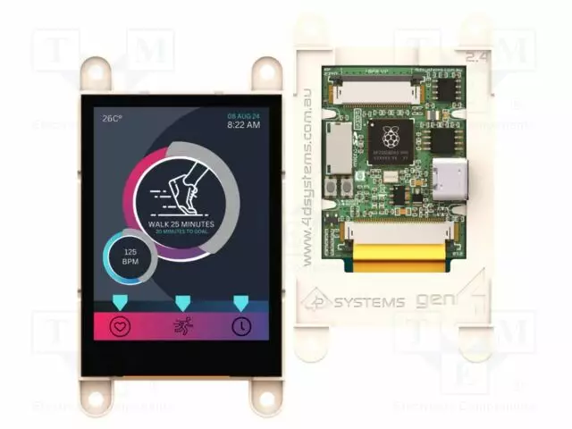 TFT NÄYTTÖ - 2,4" - 240X320 - 520BSRAM,8MBPSRAM,16MBFLASH - 300CD/M2 - Älykkäät näytöt - GEN4-RP2350-24CT - 1