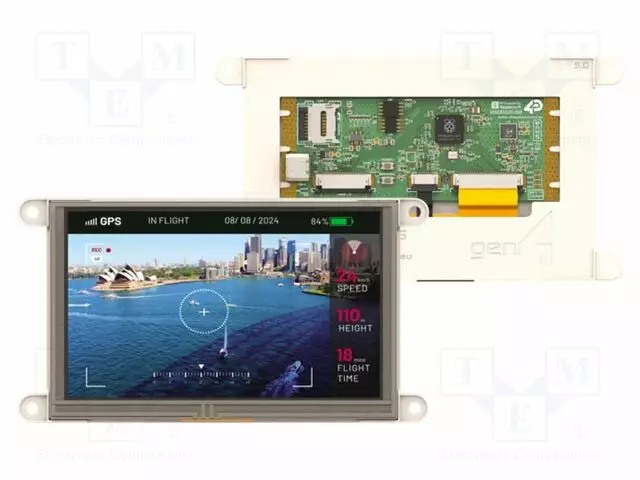 TFT NÄYTTÖ - 5" - 800X480 - 520BSRAM,8MBPSRAM,16MBFLASH - 510CD/M2 - Älykkäät näytöt - GEN4-RP2350-50T - 1