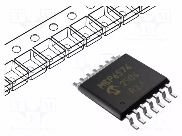KOMPARAATTORI - PIENTEHO - CMP: 4 - 40NS - 1,8÷5,5V - SMT - TSSOP14 - Operaatiovahvistimet - SMD - MCP6574T-EST - 1