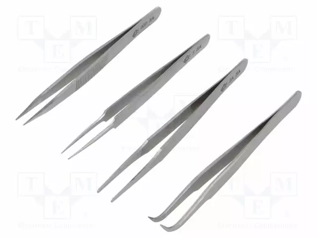 PINSETIT-SETTI - YLEISMALLINEN - 4KPL - Yleiskäyttöiset atulat ja pinsetit - PG-KIT4-1T - 1