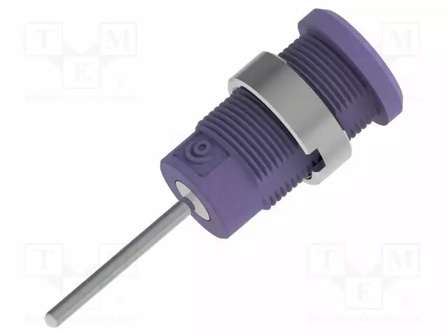LABORATORY CONNECTOR: 4MM BANANA - SOCKET - VIOLET - NICKEL PLATED - Banaanijatkoliittimet - PJP3269-C-VT - 1