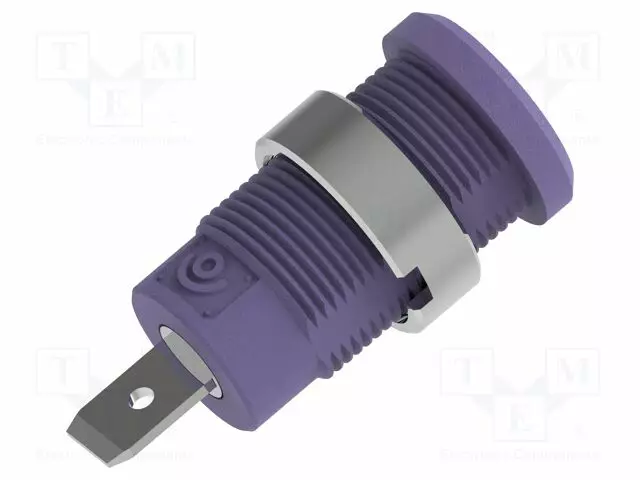 LABORATORY CONNECTOR: 4MM BANANA - SOCKET - VIOLET - INSULATED - Banaanijatkoliittimet - PJP3274-C-VT - 1