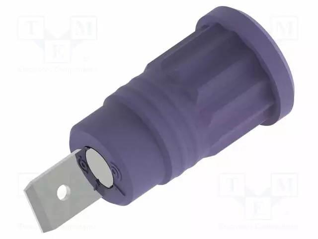 LABORATORY CONNECTOR: 4MM BANANA - SOCKET - 36A - VIOLET - INSULATED - Banaanijatkoliittimet - PJP3286-VT - 1