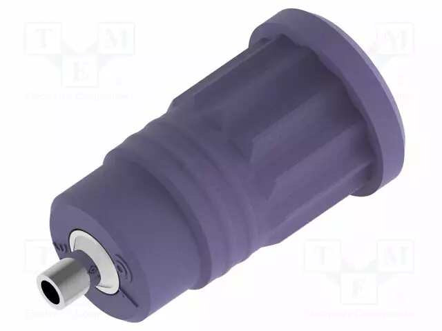 LABORATORY CONNECTOR: 4MM BANANA - SOCKET - 25A - VIOLET - INSULATED - Banaanijatkoliittimet - PJP3290-VT - 1