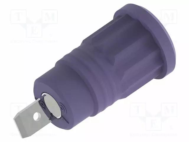 LABORATORY CONNECTOR: 4MM BANANA - SOCKET - 36A - VIOLET - INSULATED - Banaanijatkoliittimet - PJP3294-VT - 1