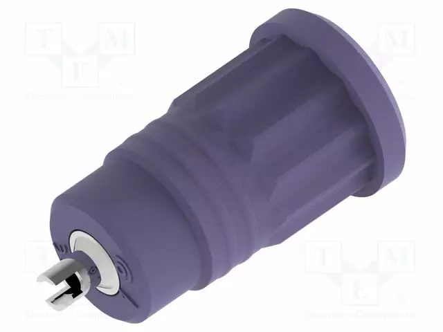 LABORATORY CONNECTOR: 4MM BANANA - SOCKET - 25A - VIOLET - SOLDEPUNAINEN - Banaanijatkoliittimet - PJP3295-VT - 1