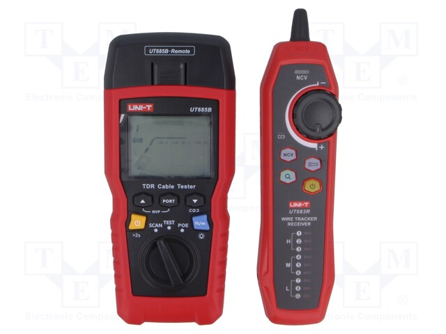 TESTERI: LAN JOHDOTUS - LCD 2,8" - RJ11,RJ45 - LAN Testerit - UT685BKIT - 1