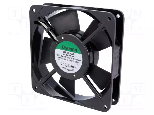 AKSIAALIPUHALLIN 230VAC - 120X120X25MM - 112M3/H(±7%) - AC 230V tuulettimet - DP201AT2122HBT - 1