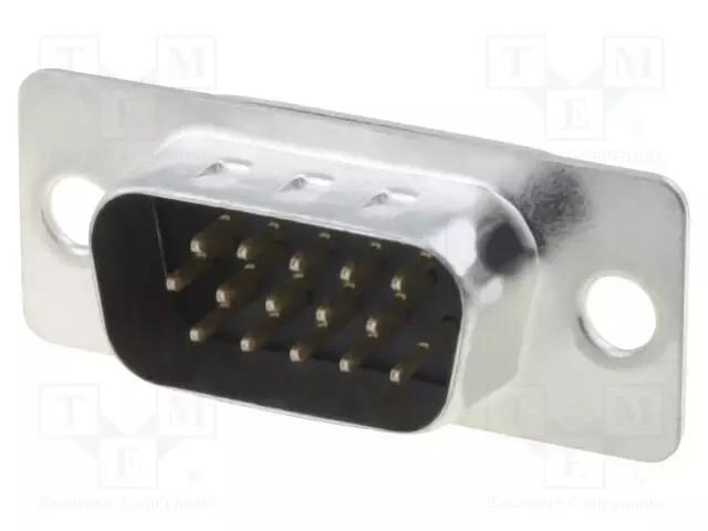 D-SUB LIITIN HD - PIN: 15 - PISTORASIA - UROS - SUORA - THT - 5AOHM - D liittimet - HDT15-PT - 1