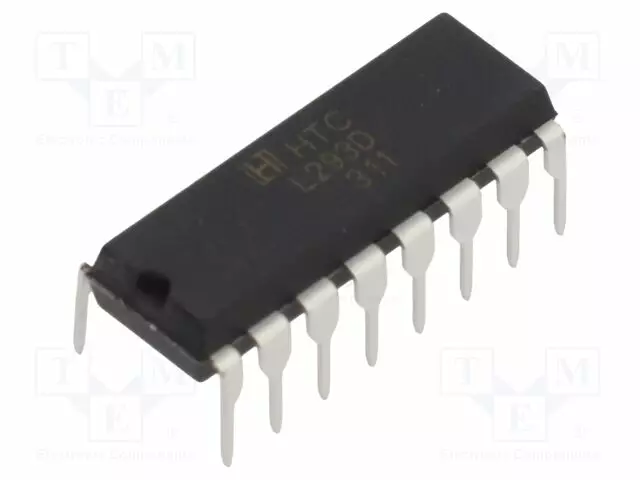 IC: DRIVER - PUSH-PULL - MOOTTORIN OHJAIN - DIP16 - 0,6A - CH: 4 - Moottori- ja PWM-ajurit - L293DN-TT - 1
