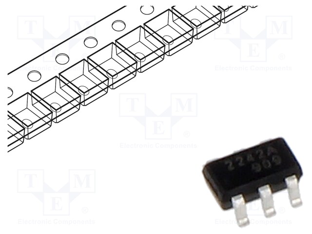 IC: POWER SWITCH - HIGH-SIDE,USB SWITCH - 2,25A - CH: 1 - N-CHANNEL - Power switches - mikropiirit - TJ2242AGSF6-TT - 1