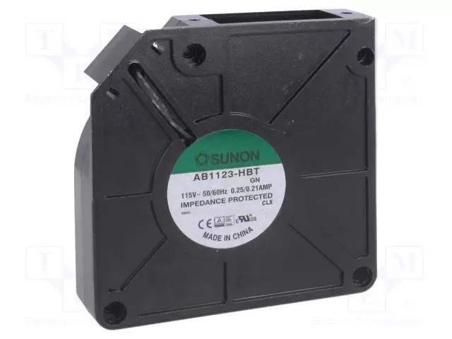 KANAVAPUHALLIN AC - 115VAC - 120X120X37MM - 34M3/H - 48DBA - KUULA - AC 115V tuulettimet - AB1123HBT - 1