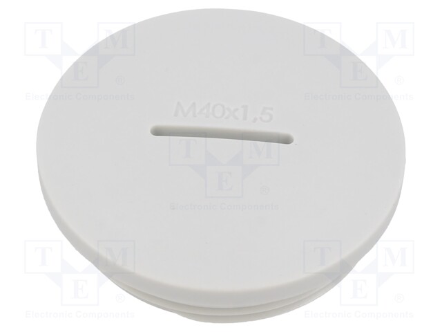 KANNE - M40 - 1,5 - IP54 - POLYAMIDI - VAALEANHARMAAA - 8MM - Läpivientikappaleiden tulpat - GSPM40-SLOT - 1