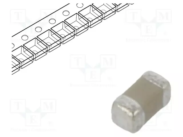 KERAAMINEN KONDENSAATTORI - 100PF - 50V - X7R - ±10% - 0402 - MLCC SMD kondensaattorit - 0402B101K500CT - 1