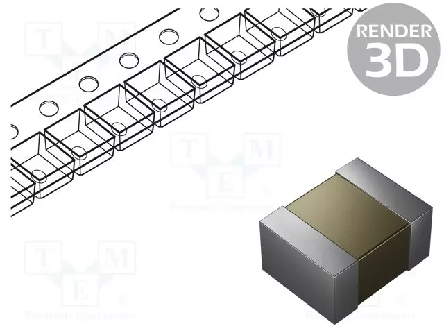 KERAAMINEN KONDENSAATTORI - 10NF - 100V - X7R - ±5% - 1210 - MLCC SMD kondensaattorit - 1210B103J101CT - 1
