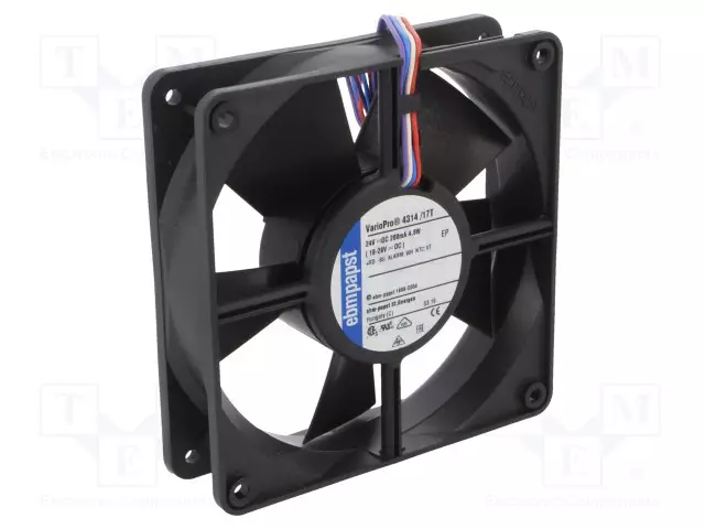 LAITETUULETIN - DC - 24VDC - 119X119X32MM - 160M3/H - 45DBA - DC 24V tuulettimet - 431417T - 1