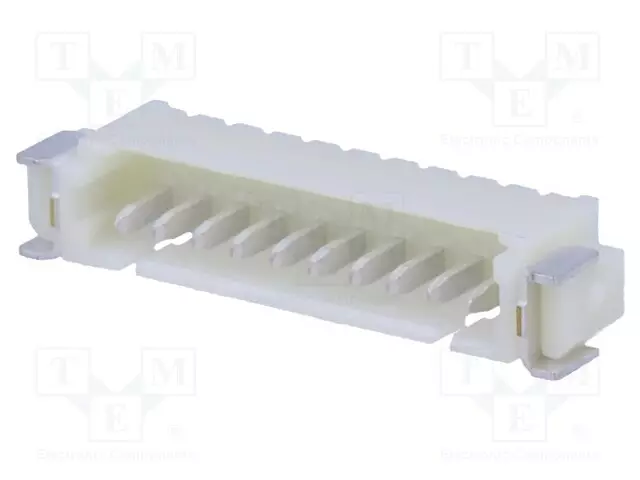 LIITIN: JOHTO-LEVY - PISTORASIA - UROS - PIN: 10 - 1A - 250V - VAAKASUORA - Signaaliliittimet rasteri 1,25mm - 125SHA10TRSMT - 1