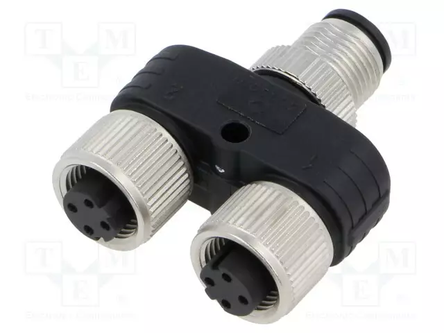 M12 ADAPTER FY-M12D-04M-M12D-04F-T-0100 - M12 liittimet - FYM12D04MM12D04FT - 1