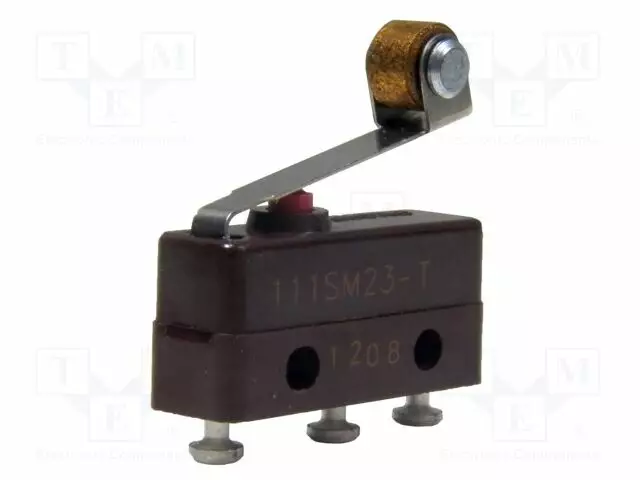 MIKROKYTKIN SNAP ACTION - 1A/125VAC - 1A/30VDC - RULLAVIVUN KANSSA - SANP ACTION mikrokytkimet - 111SM23-T - 1