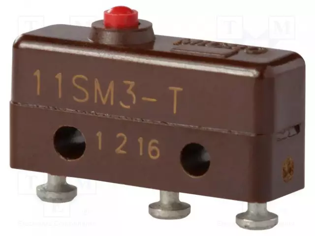 MIKROKYTKIN SNAP ACTION - 5A/250VAC - ILMAN VIPUA - SPDT - OFF-(ON) - SANP ACTION mikrokytkimet - 11SM3-T - 1