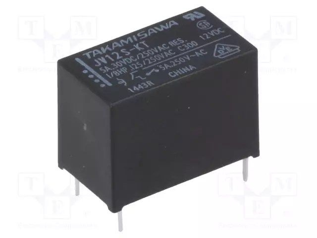 RELE - SPST-NO - UKELAN: 12VDC - 5A - 5A/250VAC - Pienoisreleet - JV-12S-KT - 1