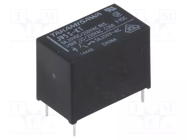 RELE - SPST-NO - UKELAN: 5VDC - 5A - 5A/250VAC - JV - Pienoisreleet - JV-5S-KT - 1