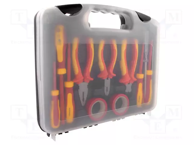 TYÖKALUSETTI: ERISTETYT PIHDIT, RUUVIMEISSELIT - MUOVILAATIKKO - Työkalulaukut ja säilytyslokerot - NB-05SET - 1