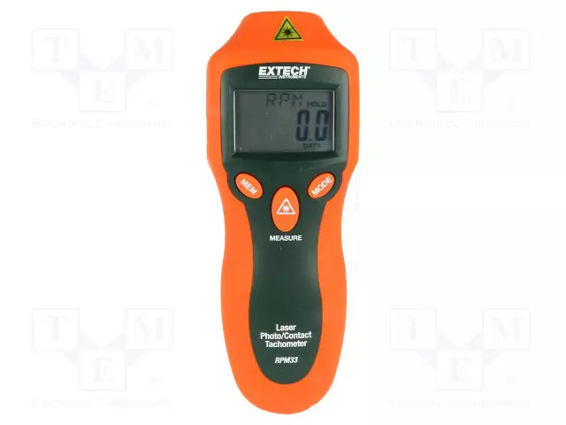 TAKOMETRI - LCD - 5 NUMEROA - ±(0,05%+1DIGIT) - RESOL: 0,1RPM - 151G - Kierroslukumittarit - RPM33-NIST - 1